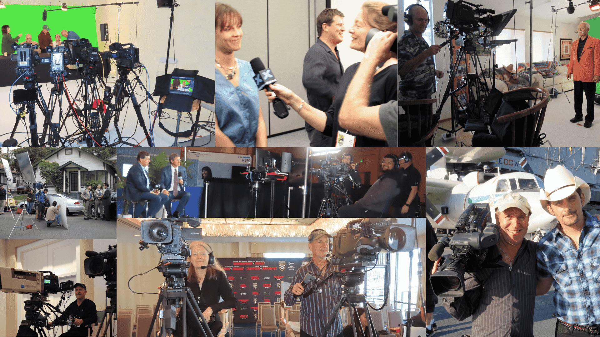 Collage of San Diego Video Production by Crystal Pyramid Productions